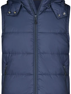 JN Pánská prošívaná vesta s kapucí 02. navy model 22494823 - Daiber