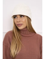 Fleecová čepice Roma ecru model 18749867 - K-Fashion Fleecová čepice Roma ecru model 18749867 - K-Fashion