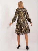 LK SK 509565 šaty.07 čierna a zlatá LK SK 509565 šaty.07 čierna a zlatá