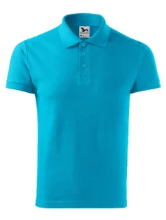 Cotton Heavy polokošile pánská tyrkysová