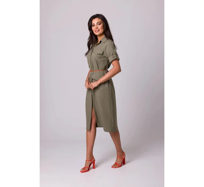 Dámské šaty model 20878276 olivové - BeWear