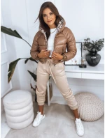 Dámská prošívaná oboustranná bunda v barvě camel Dstreet model 21965426 - FashionStreet