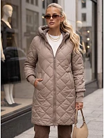 kurtka damska przejściowa pikowana beżowa model 22346226 - FashionStreet kurtka damska przejściowa pikowana beżowa model 22346226 - FashionStreet