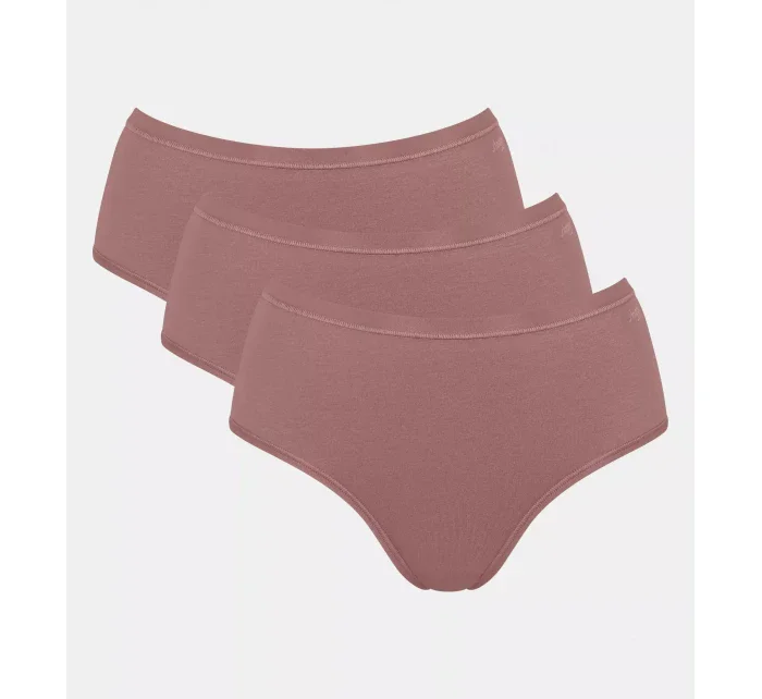 Dámske bavlnené midi nohavičky GO Daily 3P - BROWN - svetlohnedá 1141 - SLOGGI Dámske bavlnené midi nohavičky GO Daily 3P - BROWN - svetlohnedá 1141 - SLOGGI