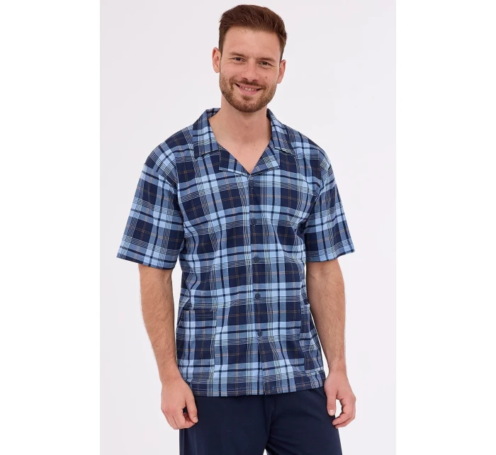 Pánské rozepínací pyžamo model 20330306 kr/r 3XL5XL - Cornette Pánské rozepínací pyžamo model 20330306 kr/r 3XL5XL - Cornette