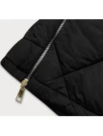 Čierna obojstranná dámska zimná bunda (m-210a5)