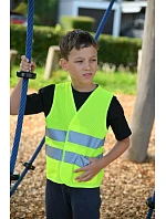 – Dětská síťovaná bezpečnostní vesta 76.1 neon green model 22461379 - Korntex