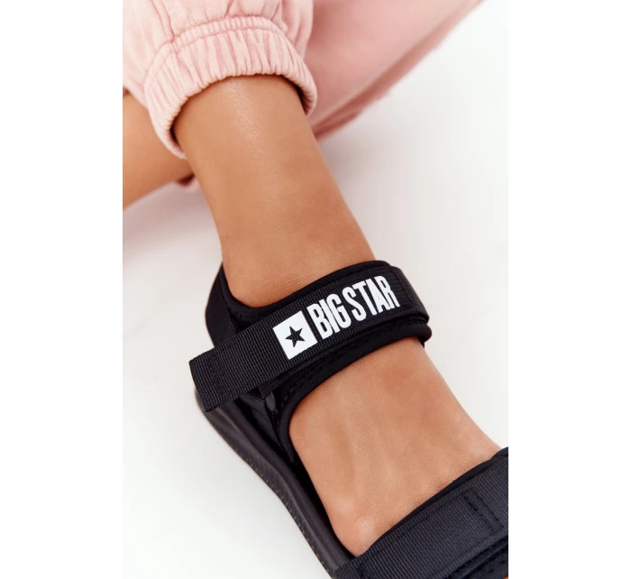 Dámské Sportovní Sandály Big Star model 21556525 Černé - Big Star Shoes Dámské Sportovní Sandály Big Star model 21556525 Černé - Big Star Shoes