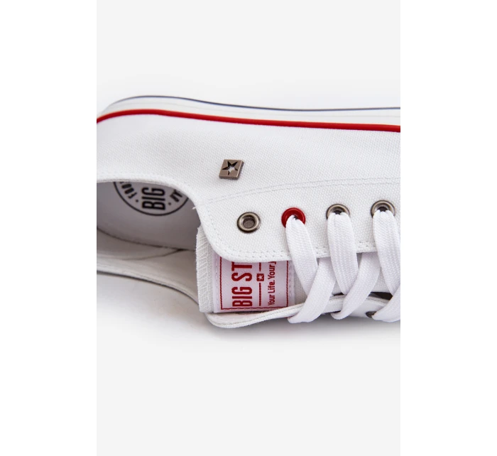 Trampki Męskie Big Star NN174301 HI-POLY SYSTEM Białe Trampki Męskie Big Star NN174301 HI-POLY SYSTEM Białe