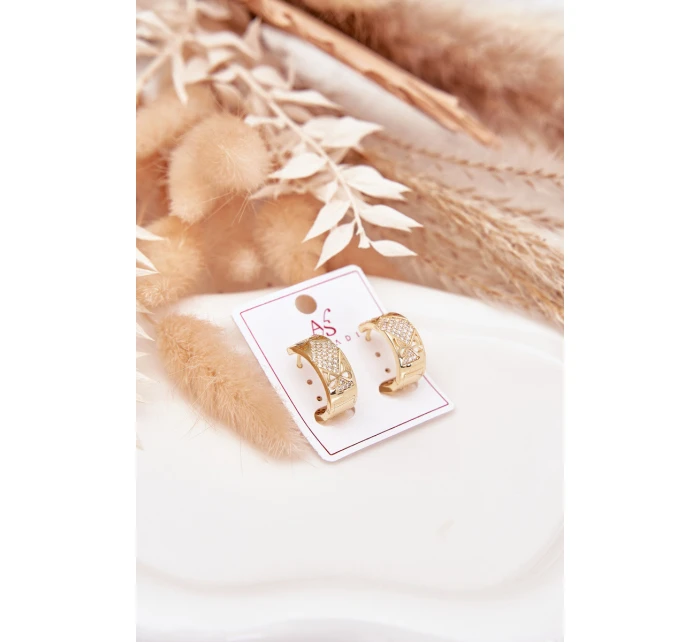 Dámské náušnice z chirurgické oceli s model 21772663 zlaté - Boto