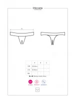 Pikantné nohavičky otvorené Chiccanta crochless panties - Obsessive