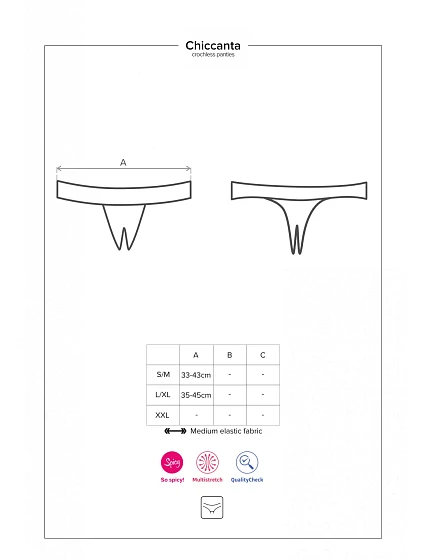 Pikantní kalhotky otevřené panties model 8236638 - Obsessive Pikantní kalhotky otevřené panties model 8236638 - Obsessive