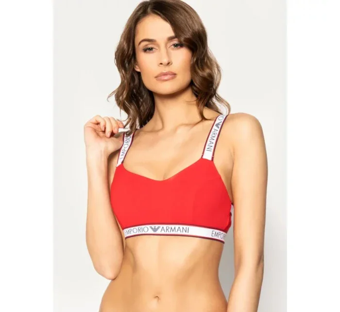 Podprsenka bez kostice  červená  model 9015208 - Emporio Armani