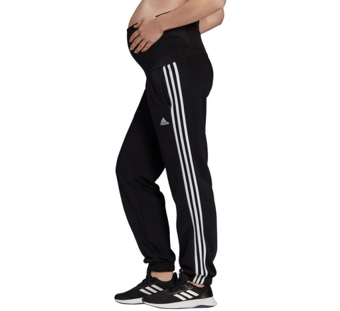 Dámske tehotenské nohavice / tepláky Essentials W GS8614 Black and White - Adidas Dámske tehotenské nohavice / tepláky Essentials W GS8614 Black and White - Adidas