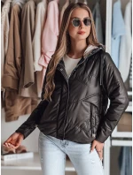 Dámska prechodná prešívaná bunda s kapucňou NIVESSO black FashionStreet TY4859