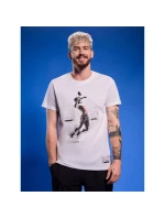 Pánske volejbalové tričko s potlačou 4F 4FRAW25TTSHM3318-10S Pánske volejbalové tričko s potlačou 4F 4FRAW25TTSHM3318-10S