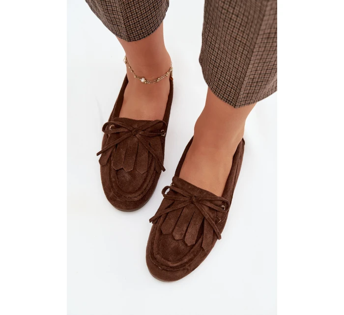 Dámské Mokasíny S A Hnědé model 21919468 - Boto