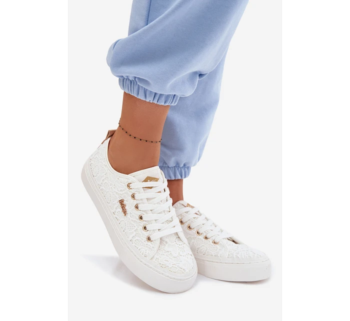 Dámské tenisky s krajkou model 22102739 Bílé - Lee Cooper