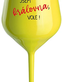 JSEM model 22162567 VOLE! žlutá nerozbitná sklenice na víno 470 ml - Giftela