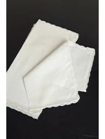 Dámske biele vreckovky CH-895 kpl=10ks