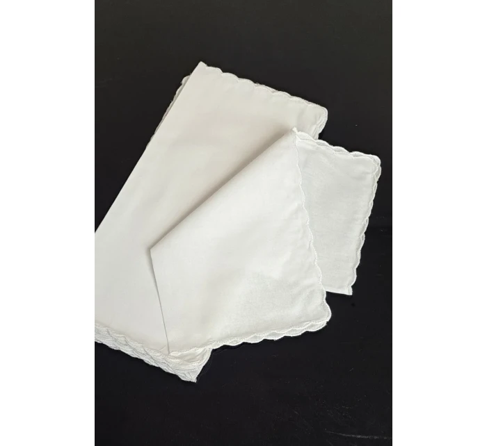 Dámske biele vreckovky CH-895 kpl=10ks