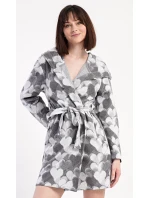 Dámsky krátky župan s kapucňou Heart