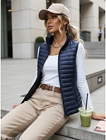 Dámska prešívaná vesta STANSY navy blue FashionStreet TY3962