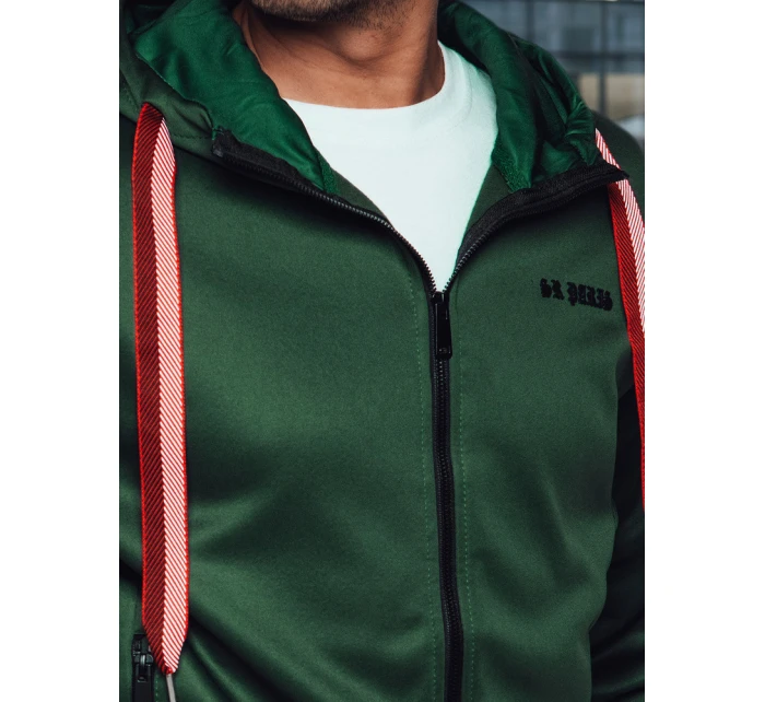 Pánská mikina s kapucí zelená Dstreet model 21982580 - FashionStreet