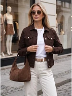 Kurtka jeansowa damska przejściowa brązowa model 22341145 - FashionStreet