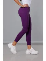 Tmavo fialové trekingové legíny (54350)