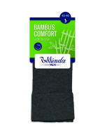 model 17225147 klasické pánské ponožky BAMBUS COMFORT SOCKS  hnědá - Bellinda