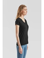 Fruit of the Loom Lady-Fit Iconic 150 V-Neck T Dámske tričko s výstrihom do V 16.1444 červené Fruit of the Loom Lady-Fit Iconic 150 V-Neck T Dámske tričko s výstrihom do V 16.1444 červené