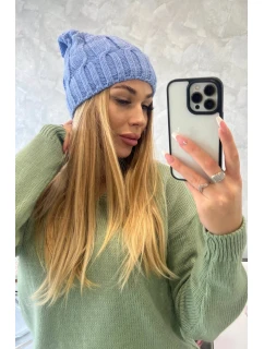 Fleecová čiapka Iwona K221 modrá