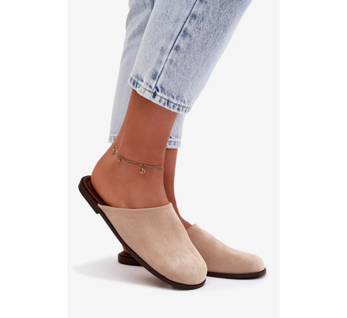 Dámské ploché béžové ekologické semišové Veronelle Dámské ploché béžové ekologické semišové Veronelle