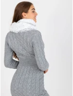 Tunelová šála AT KM model 21370637 bílá a černá - FPrice