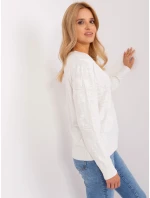 Sweter AT SW model 18900614 ecru - FPrice Sweter AT SW model 18900614 ecru - FPrice