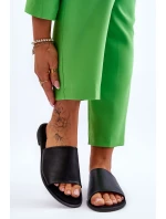 Dámske papuče z hladkej kože čierne Cerise Dámske papuče z hladkej kože čierne Cerise