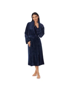 Dámsky župan YI2022688F 400 tm. modrý - DKNY