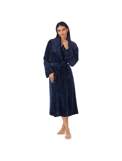 Dámsky župan YI2022688F 400 tm. modrý - DKNY