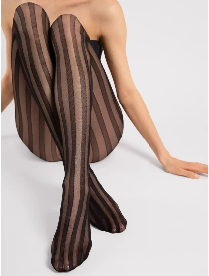 Dámske pančuchy G 6109 Raya 20 Den Black Pattern - Fiore Dámske pančuchy G 6109 Raya 20 Den Black Pattern - Fiore