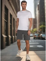 Pánské tmavě šedé teplákové šortky Dstreet model 21987809 - FashionStreet