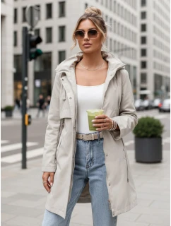 Dámska prechodná bunda parka béžová FashionStreet TY5557