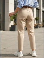 Dámské džíny s páskem mom fit light beige Dstreet model 21996300 - FashionStreet