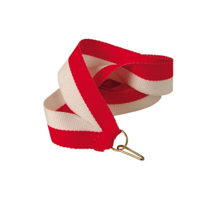 Stuha 11 mm - biela a červená
