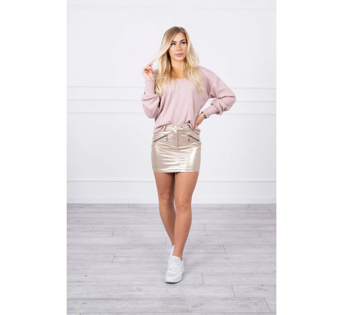 Sukňa s ozdobnými jazdcami béžová Sukňa s ozdobnými jazdcami béžová