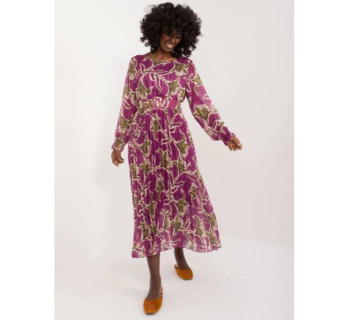 Sukienka DHJ SK model 20105291 fioletowy - FPrice Sukienka DHJ SK model 20105291 fioletowy - FPrice