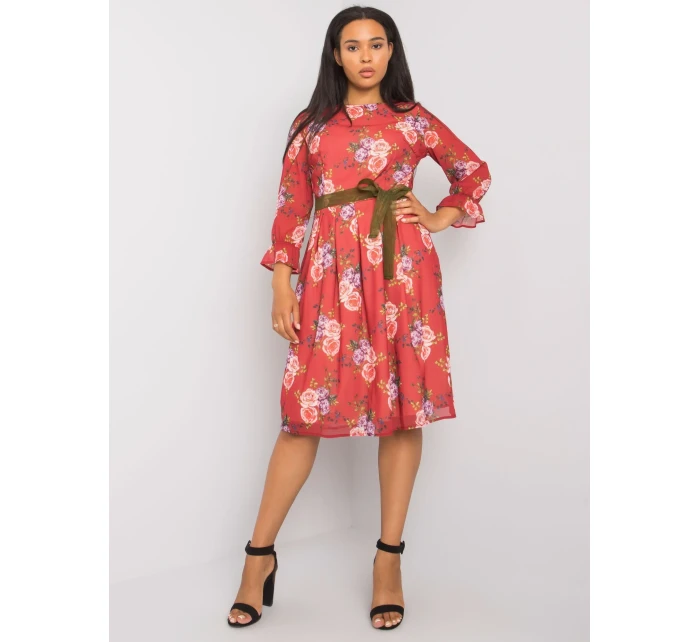 Šaty LK SK 507267.28 bordová Šaty LK SK 507267.28 bordová