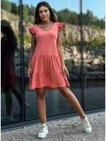 Sukienka TW SK model 18798994 koralowy - FPrice Sukienka TW SK model 18798994 koralowy - FPrice