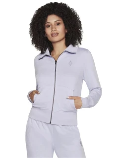 Skechers The Hoodless Hoodie Diamond Jacket W3JA262-LVLP Purple L
