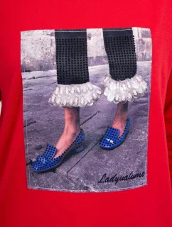 3D model 18744020 halenka se zirkony červená - K-Fashion